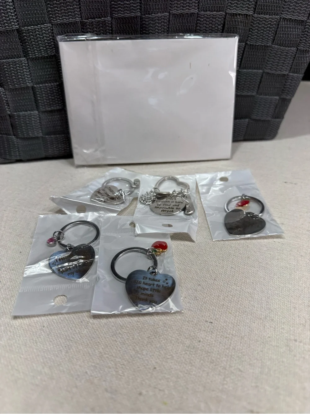 Thank You Cards with Keychain Gifts - NWT